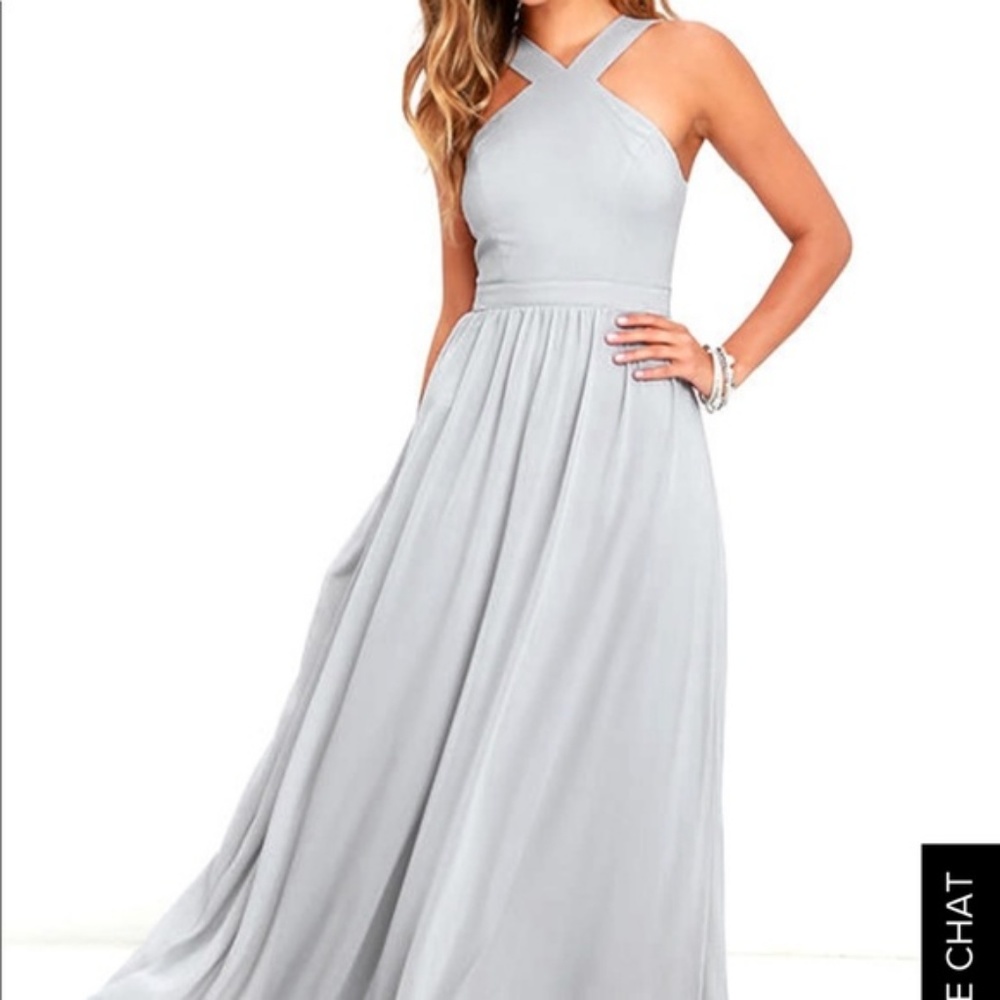 Maxi dress perfect for a bridesmaid or wedding